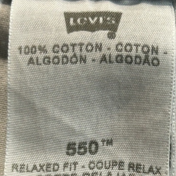 Men's Vintage Levi’s 550 Relaxed Fit Distressed Straight Leg Jeans 38 X 30 - Picture 4 of 6